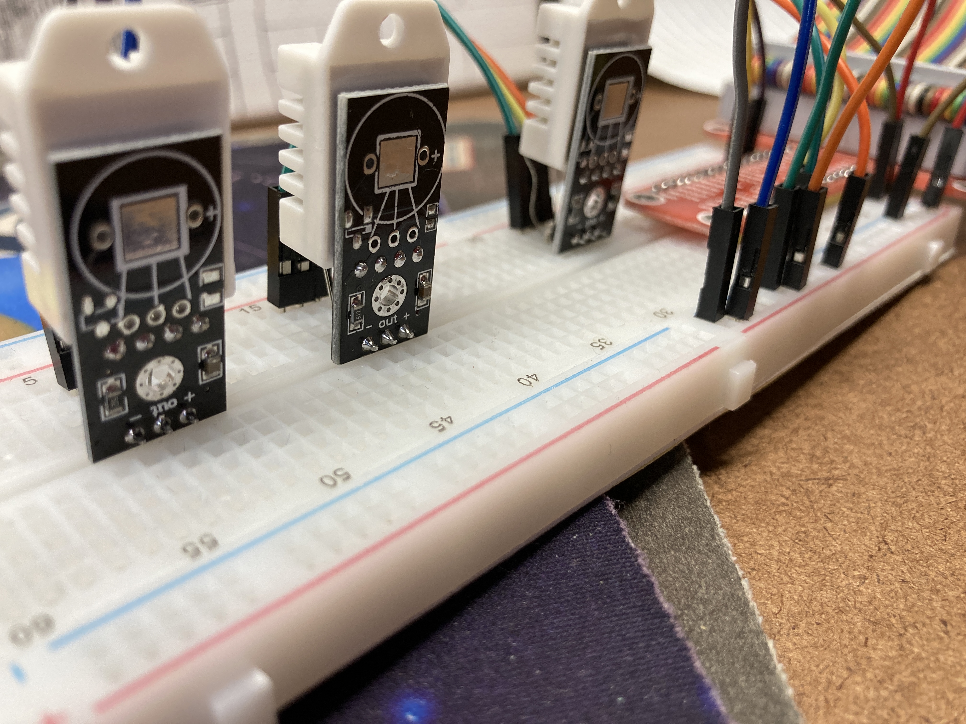 DHT22 Sensors on Board